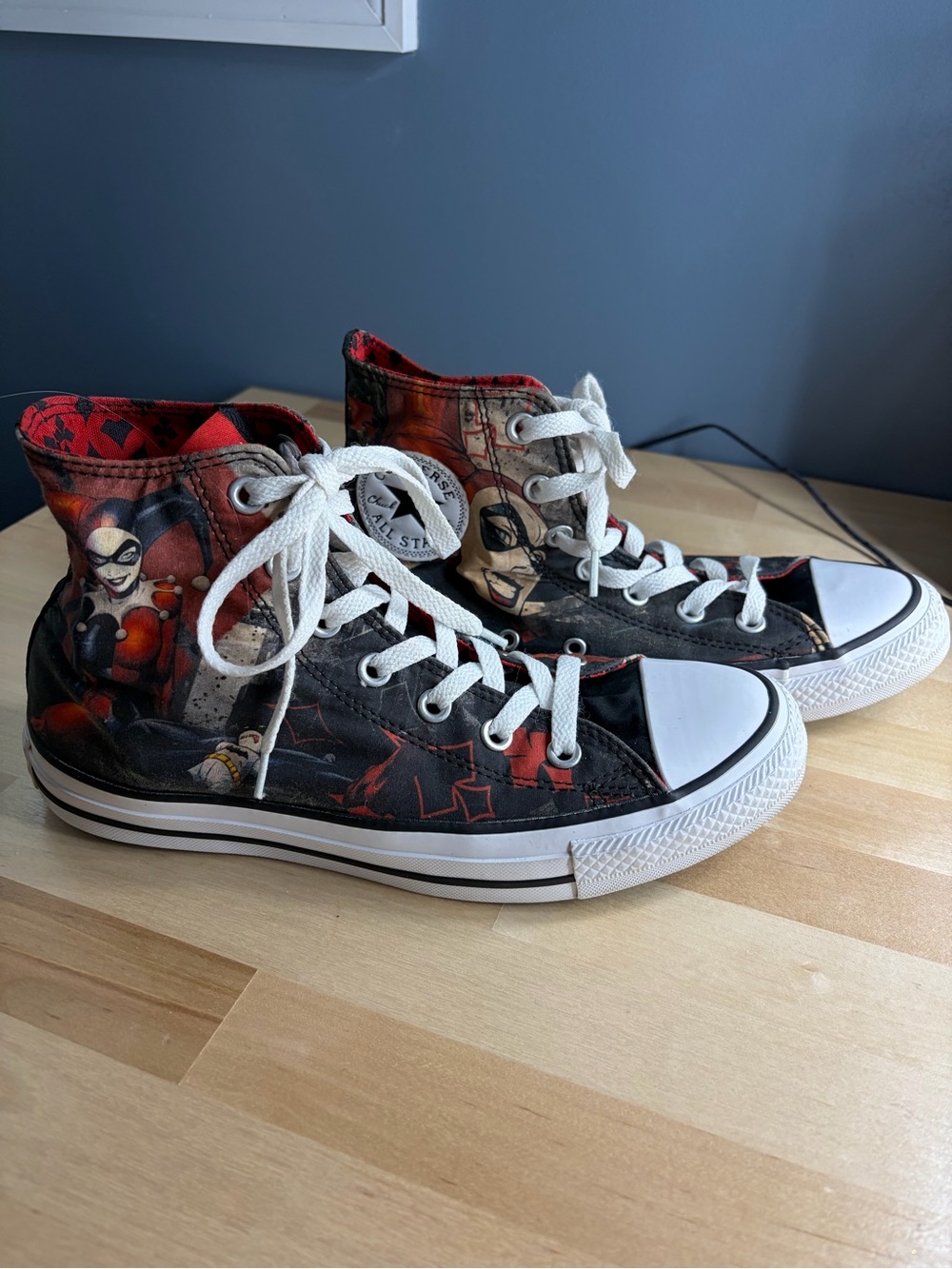 Converse Chuck Taylor All Star Hi DC Comics Harley Quinn Mens 6 Womens 8